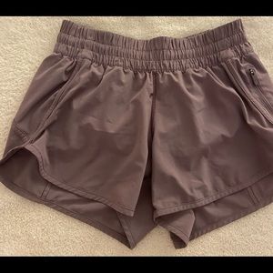 Purple lulu lemon running shorts